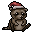 Raccoon Santa
