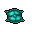 Small Turquoise Pillow